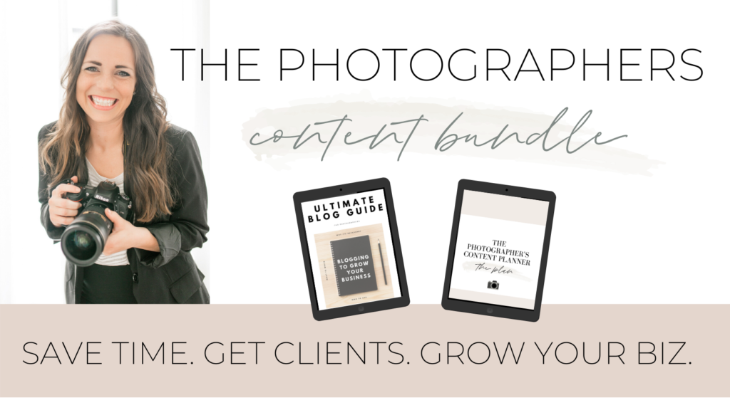 Blogging and Social Media Content Bundle for Photographer's Deal 