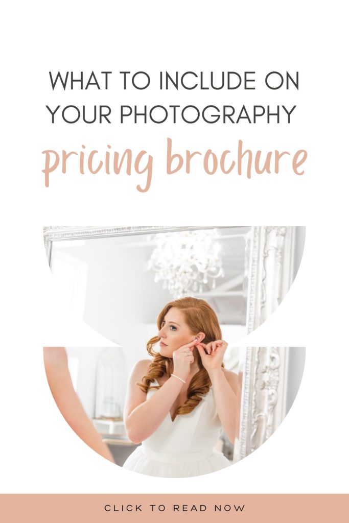 pricing brochure for photographers | Ariel Dilworth Co. 